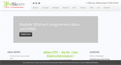 Desktop Screenshot of ebike-city.at